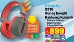 PİRANHA 2218 GÜNEŞ ENERJİLİ KABLOSUZ KULAKLIK